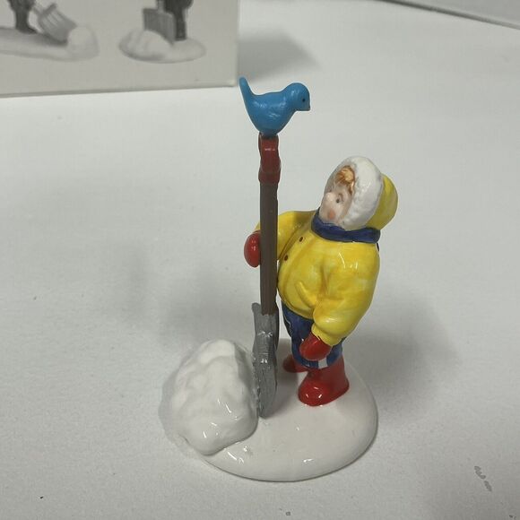 Dept 56 Snow Village “A HEAVY SNOWFALL” Set of 2 Figures Retired #5434-8 - Picture 9 of 12